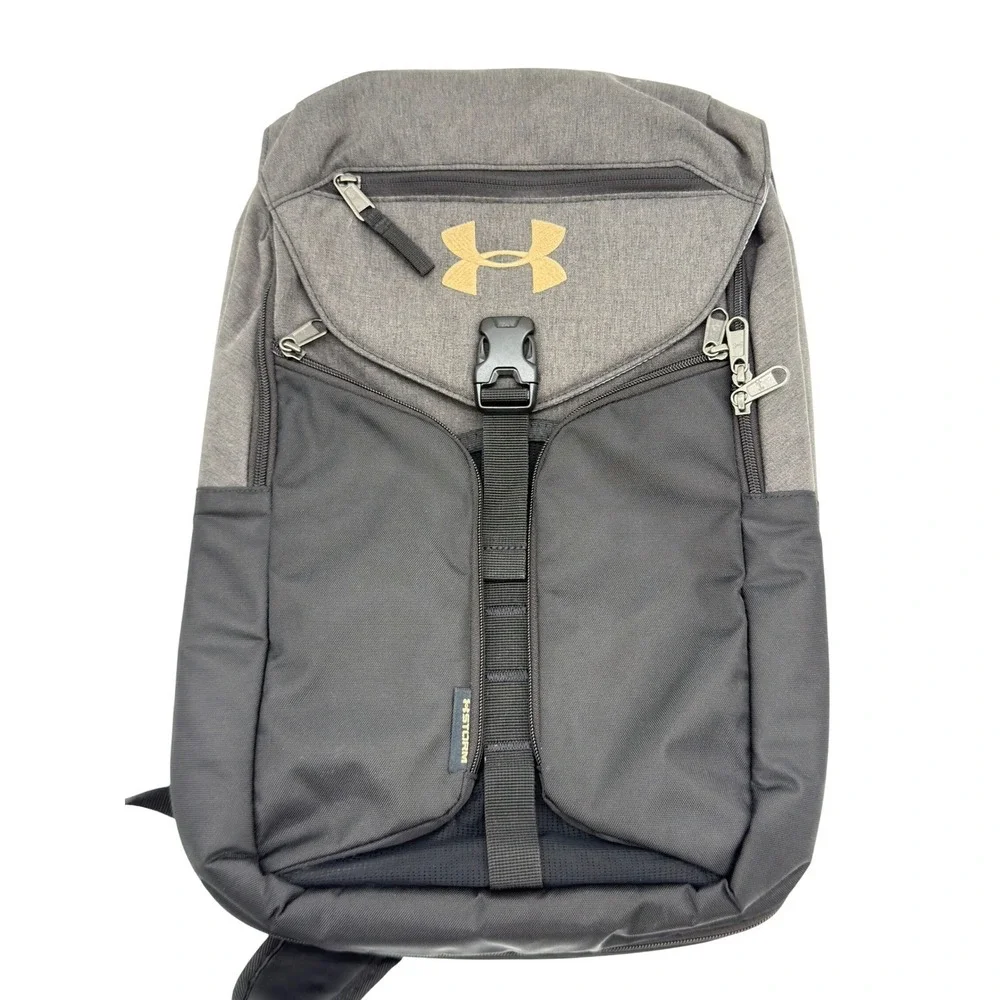Under‎ Armour Compel Storm Sling Backpack Gray Black Crossbody Laptop Sport Bag